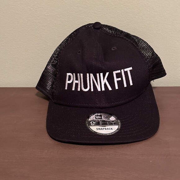 2019 New Era 9Fifty Black Phunk Fit Snapback Trucker Hat Cap - Picture 1 of 9